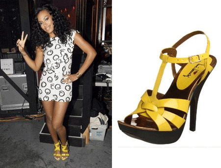 Celebrity Clothes   on Less  Solange   S Yellow Sandals    The Fashion Bomb Blog   Celebrity