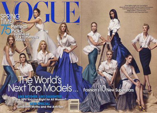 chanelimanvogue while Chanel Iman was relegated to the inside flap 