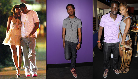 Jay-Z, Kid Cudi, Lance Gross, Kanye Louis Vuitton Sneakers