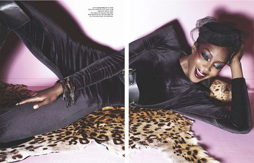 naomi campbell vogue. Naomi Campbell in Korean Vogue