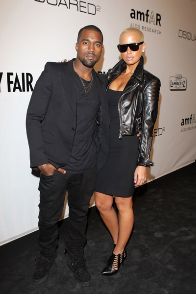 amber rose. Kanye West and Amber Rose