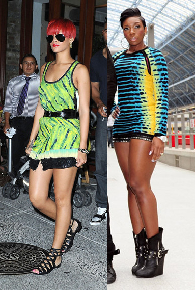 rihanna fashion 2011. Rihanna and Kaleena of Dirty
