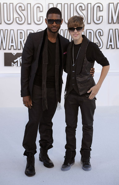 justin bieber style fashion. Usher and Justin Bieber…