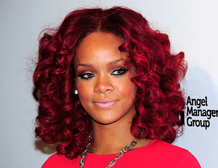 Curly Hair Cuts on Latest Fashion Hair Styles  Rihanna Red Hair Color