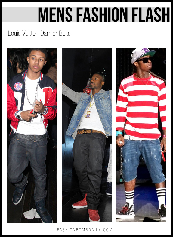 Men’s Fashion Flash: Louis Vuitton Damier Belts – Fashion Bomb Daily Style Magazine: Celebrity ...