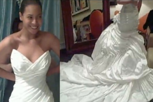 is truly the shock of the century it turns out Beyonc's wedding dress