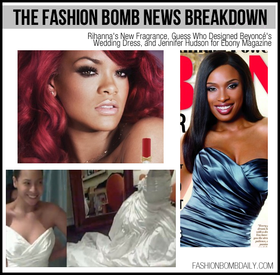 Rihanna 39s New Fragrance Guess Who Designed Beyonc 39s Wedding Dress 