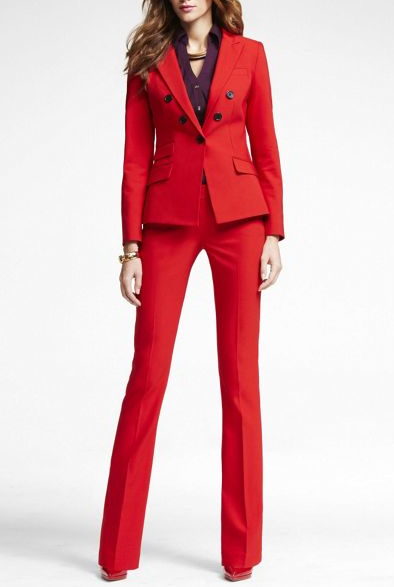 women red suit