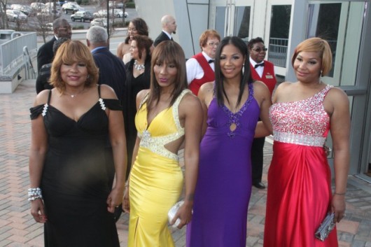 The Braxton family dusted off their prom dresses and headed out on the red 