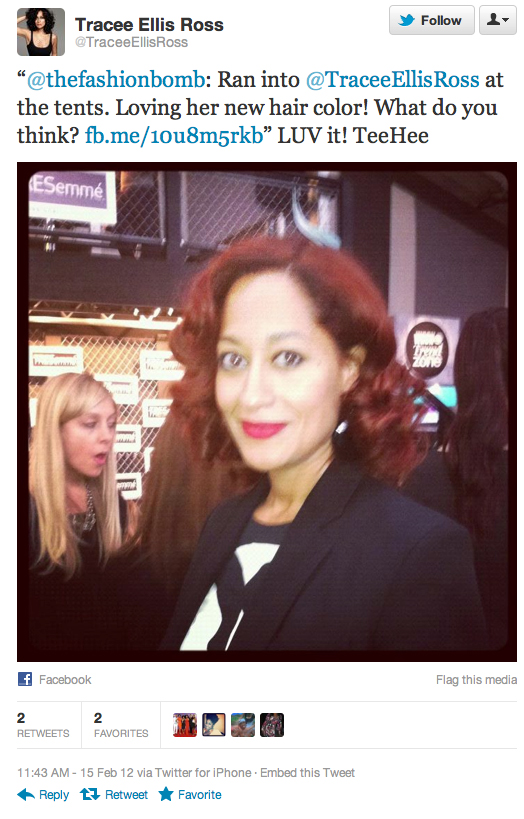 Hot or Hmm Tracee Ellis Ross's New Red Hair Color