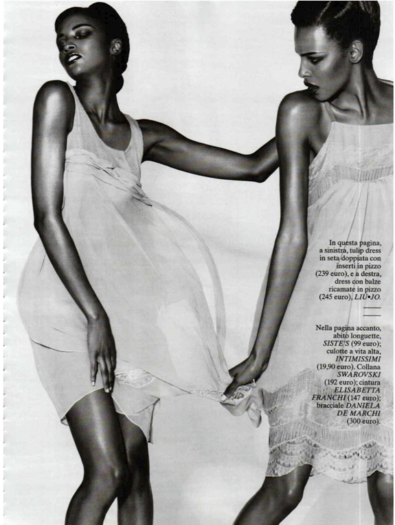 01 Quiana Grant and Lyndsey Scott by David Roemer for Glamour Italia April