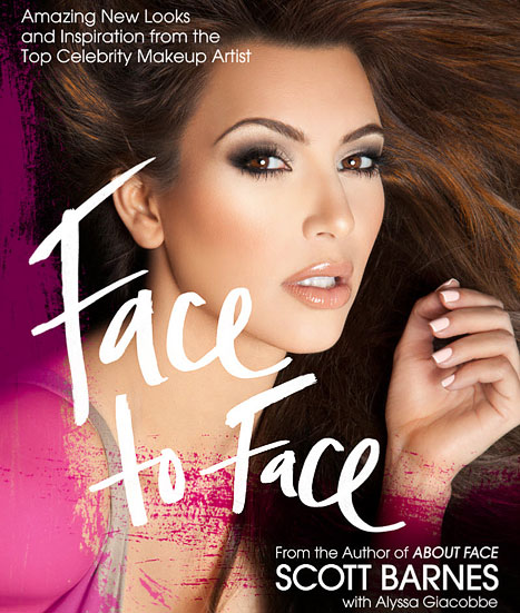 Kim Kardashian's new face covers Scott Barnes's new beauty book 