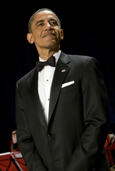 Our POTUS kept it classy in a black and white tux Hot