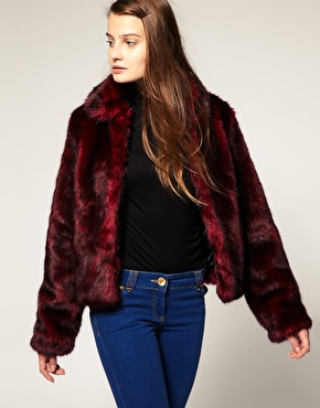 Asos Fashion on Red Fur Coat    The Fashion Bomb Blog   Celebrity Fashion  Fashion