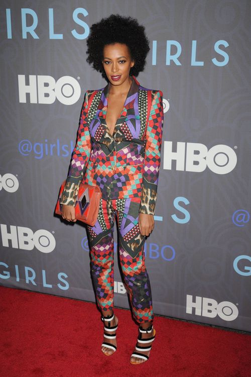 Solange Knowles arrives for the Season Premiere of HBO's "GIRLS" in NYC