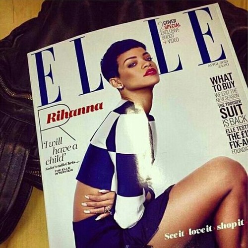 Rihanna by Mariano Vivanco for Elle UK May 2013
