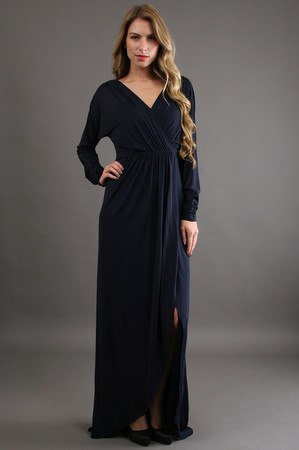 Long Sleeve Wrap Dress on On A Budget  Tinley Road Has This Wrap Maxi For A More Affordable  50