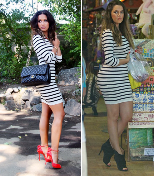 Rosci-Khloe-kardashian-intermix-stripe-dress