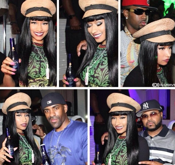 Nicki Minaj steals spotlight in maxi-dress at Versus Versace NYFW  afterparty