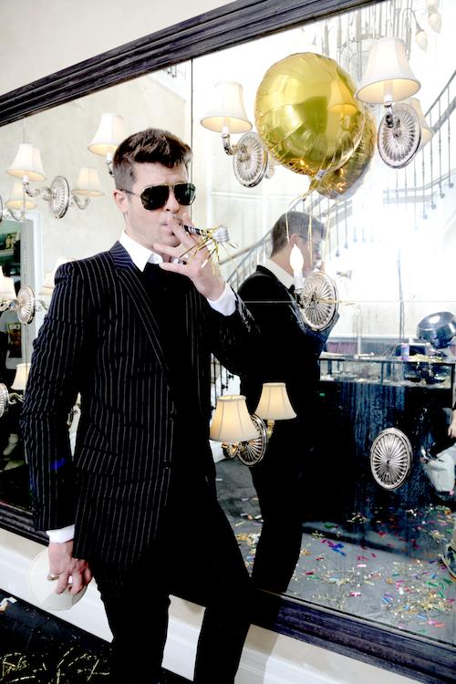 4 Robin Thicke and Janelle Monae for Vibe's 20th Anniversary 
Summer 2013 Issue