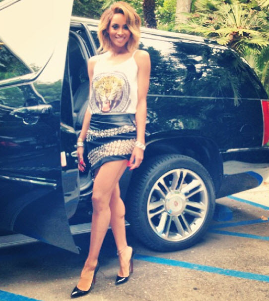 ciara-instagram-hm-tiger-tank-anthony-vaccarello-eyelets-and-leather-skirt-fall-2013-1