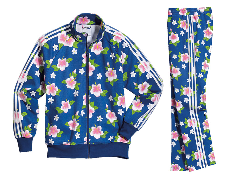 floral adidas jogging suit