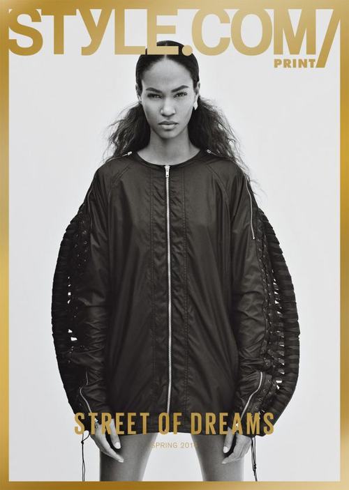 joan smalls by jamie morgan for style.com print #5 Spring 2014