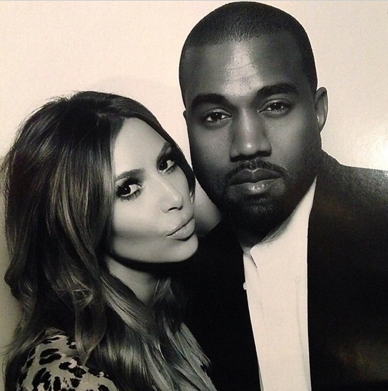 Kim Kardashian and Kanye West Attend The Kardashian Christmas Bash