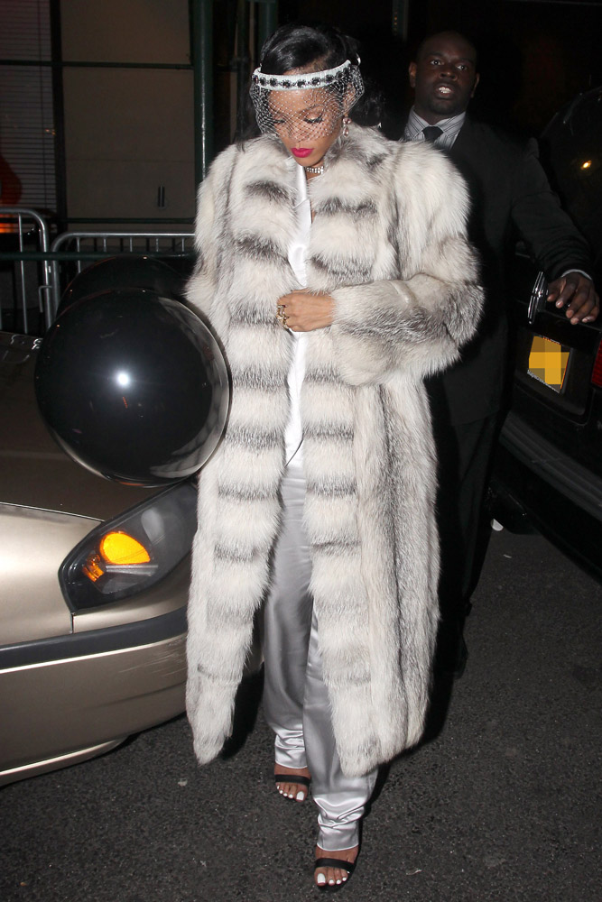 Rihanna celebrated NYE at the 40/40 Club