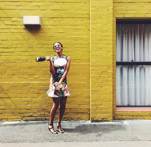 Solange-Instagram-Clover-Canyon-Amazon-Dress