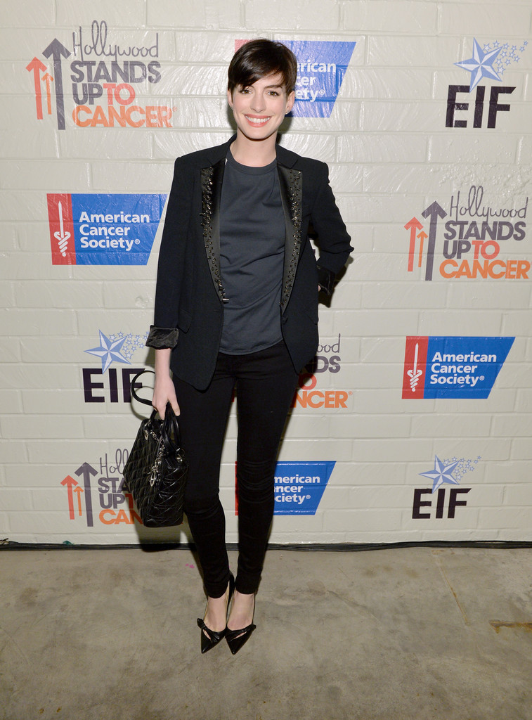 anne-hathaway-hollywood-stands-up-to-cancer-viktor-and-rolf-suit-dior-bag-isabel-marant-pumps