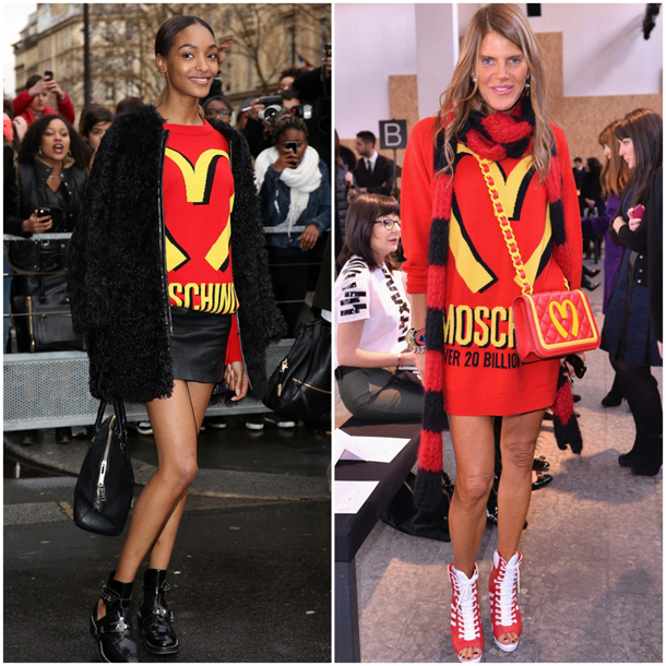 Jourdan-Dunn-vs-Anna-Dello-Russo-Moschino-Fall-2014-Red-and-Yellow-Over-20-Billion-Served-Sweatshirt