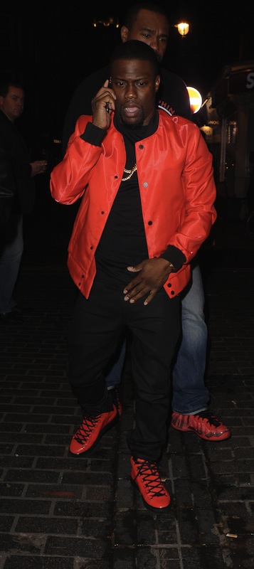 Kevin Hart seen arriving at The Box night club in London
