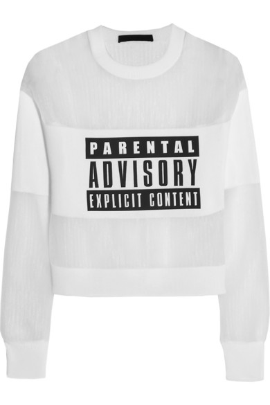 Khloe Kardashian's Dana Nails Salon Alexander Wang Parental Advisory Sweatshirt 0