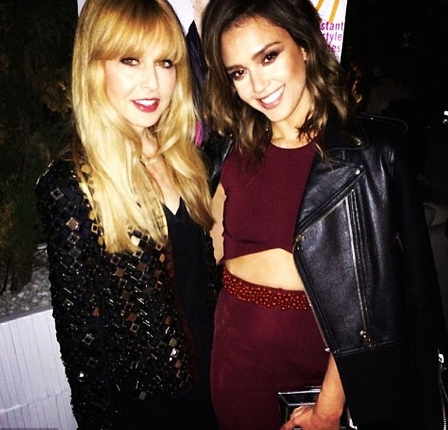 Rachel Zoe palled around with Jessica Alba at a Nylon party in LA.