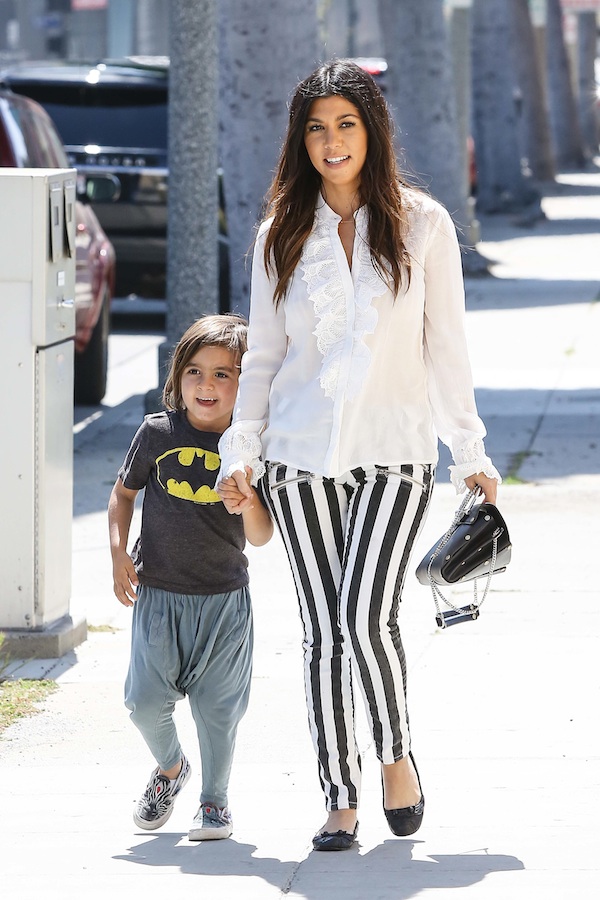 Kourtney Kardashian takes her little Batman out for some Mother-Son Time - Part 2