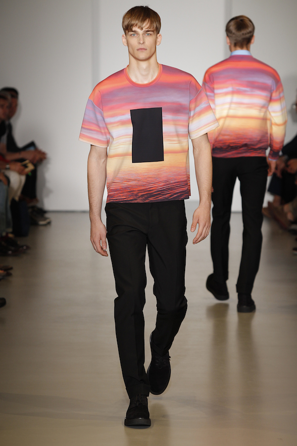 9 Calvin Klein Collection's Spring 2014 James Terrell Inspired Nature Printed Tee