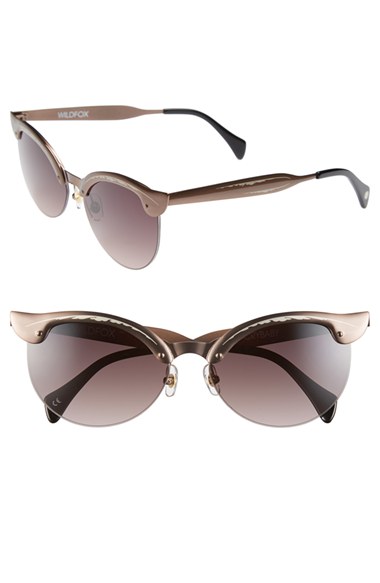 Beyonce's Tumblr Vacation Wildfox Crybaby Winged Gold Sunglasses