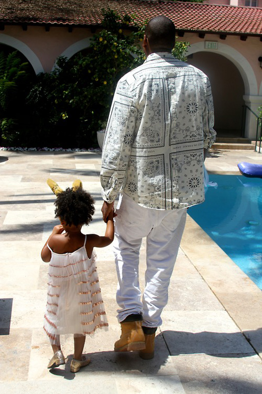 Jay-Z and Blue Ivy on Easter Sunday