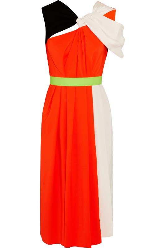 roksanda-ilincic-color-block-silk-satin-and-crepe-dress