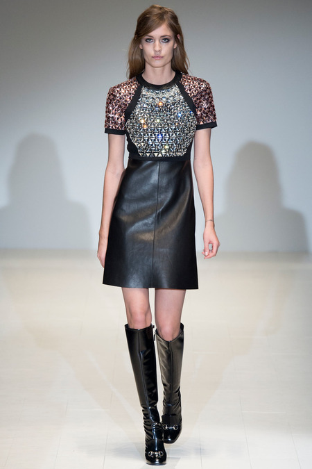 0 Jennifer Lopez's American Idol Gucci Fall 2014 Black Embellished Mini Dress