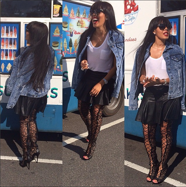 Angela Simmons in NYC