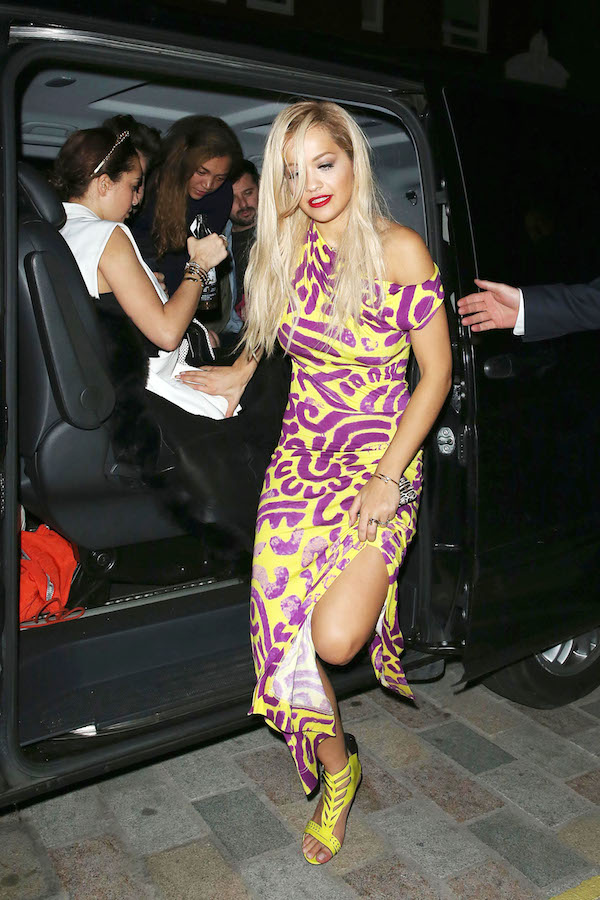 Rita Ora gets Cheesy at Firehouse after performing live at the G-A-Y club **USA ONLY**