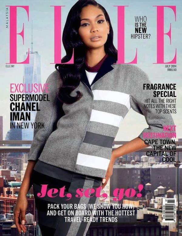 Chanel Iman for Elle Malaysia July 2014