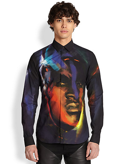 Givenchy's Abstract Print Woven Sportshirt
