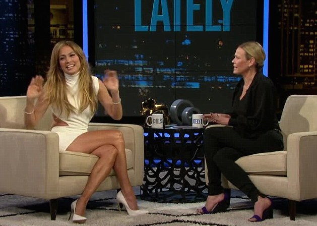 09 Jennifer Lopez's Chelsea Lately Solace London White Stone Mini Dress With Cut Out Back and Casadei Blade Pumps