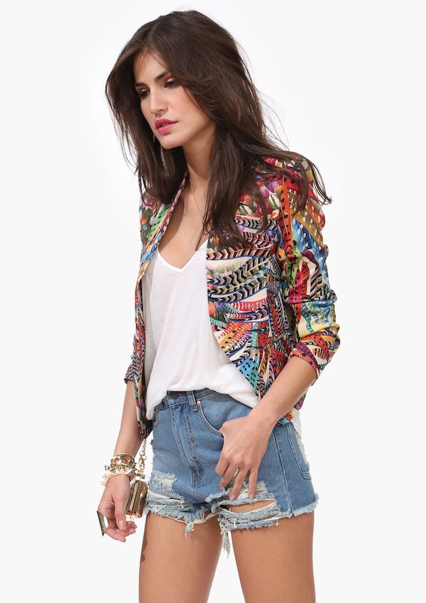 2 Necessary Clothing Ace Floral Blazer