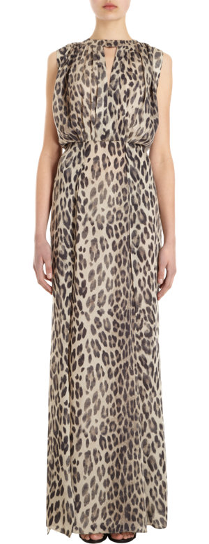 5  Khloe Kardashian's Duck Walk Vineyards L'Agence Leopard Keyhole Double Slit Dress