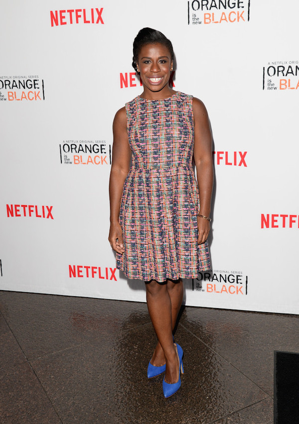 Actress Uzo Aduba attends Netflix's 'Orange is the New Black' panel discussion at Directors Guild Of America on August 4, 2014 in Los Angeles, California.