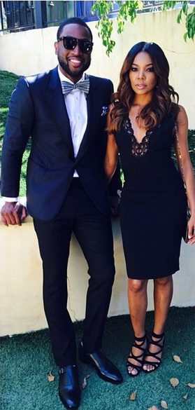 Dwyane Wade and Gabrielle Union at Wright wedding
